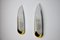 Spanish Épis Sconces in Glass and Metal by Idearte, 1980, Set of 2 3