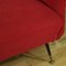 Italienisches Sofa aus Rotem Samt, 1960er 12