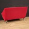 Italian Sofa in Red Velvet, 1960s, Image 6