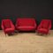 Italienisches Sofa aus Rotem Samt, 1960er 3
