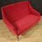 Italienisches Sofa aus Rotem Samt, 1960er 8