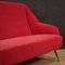 Italienisches Sofa aus Rotem Samt, 1960er 9