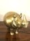Brass Rhino Figurines in the style of Gabrilla Crespi, 1970s, Set of 2 2