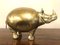 Brass Rhino Figurines in the style of Gabrilla Crespi, 1970s, Set of 2 4