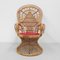 Peacock Throne Emmanuelle Chair in Bamboo, 1960s 1