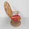 Chaise Emmanuelle Peacock Throne en Bambou, 1960s 16