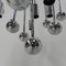 Lampe Sputnik Vintage avec 9 Points Lumineux et 16 Globes en Chrome, 1970s 15