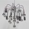 Lampe Sputnik Vintage avec 9 Points Lumineux et 16 Globes en Chrome, 1970s 11