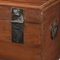Caja de almacenamiento antigua con herrajes decorativos, años 20, Imagen 5
