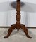 Small Oak and Walnut Pedestal Side Table, Image 6