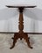 Small Oak and Walnut Pedestal Side Table 10