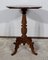 Small Oak and Walnut Pedestal Side Table, Image 10