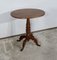 Small Oak and Walnut Pedestal Side Table, Image 2