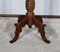 Small Oak and Walnut Pedestal Side Table, Image 8