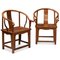 Elm Horseshoe Armchairs, Set of 2 1