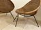 Roberto Mango zugeschriebene italienische Rattan Bucket Chairs, 1950er, 2er Set 5