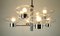 Large Eight-Flame Emperor Hanging Light in Chrome and Clear Glass, 1970s, Image 10