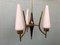 Italian Chandelier in Brass Aluminum and Opal Glass, 1950s, Image 6