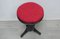 Victorian German Piano Workshop Stool in Red Upholstery 3