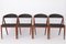 Vintage Teak Dining Chairs Model 31 by Kai Kristiansen for Schou Andersen, Denmark, 1960s, Set of 8 1