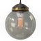 Lampe à Suspension Vintage en Verre Bullé et Laiton, Pays-Bas 2