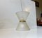 Modernist Danish Diablo Frosted Glass Hanging Lamp, 1970s 4