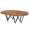 Maurits Oval Marquetry Table in Reclaimed Oak by Fred&Juul, Image 1