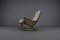 Sheepskin Wooden Rocking Chair, 1950s, Image 9