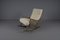 Sheepskin Wooden Rocking Chair, 1950s 1