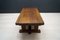 French Rustic Coffee Table in Oak, 1960s 11