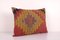 Geometrische Vintage Kelim Kissenbezüge aus handgewebtem anatolischem Boho-Textil 3
