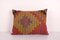 Vintage Geometric Kilim Cushion Covers in Boho Anatolian Handwoven Textile 1