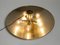 Large Sela 55 Nickel-Plated Brass Shell Ceiling Lamp from Florian Schulz, 1970s 5