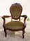 Louis XV Neo Rococo Mahogany Cabriolet Armchair, France, 1860s, Image 2