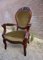 Louis XV Neo Rococo Mahogany Cabriolet Armchair, France, 1860s, Image 4