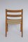 Mid-Century Model 84 Dining Chairs in Teak with Papercord Seats by Niels O. Møller for J.L. Moller, 1970s, Set of 6, Image 10