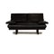 Black Leather Alanda Two Seater Sofa by Paolo Piva for B&b Italia / C&b Italia 1