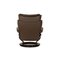 Brown Leather Magic Armchair & Footstool from Stressless, Set of 2 8