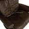 Brown Leather Magic Armchair & Footstool from Stressless, Set of 2 4