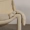 Italian Lounge Chair with Footrest from Saporiti, 1970s, Set of 2, Image 4