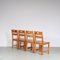 Pine Dining Table and Chairs, Sweden, 1970s, Set of 5, Image 14