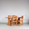 Pine Dining Table and Chairs, Sweden, 1970s, Set of 5 4