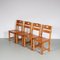 Pine Dining Table and Chairs, Sweden, 1970s, Set of 5, Image 13