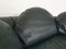 Sectional Sofa in Black Leather attributed to Wiener Werkstätte, 1980s, Set of 4 12