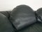 Sectional Sofa in Black Leather attributed to Wiener Werkstätte, 1980s, Set of 4, Image 12
