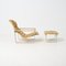 Pulkka Lounge Chair with Ottoman by Ilmari Lappalainen for Asko, 1960s, Set of 2, Image 2