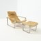 Pulkka Lounge Chair with Ottoman by Ilmari Lappalainen for Asko, 1960s, Set of 2 1