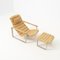 Pulkka Lounge Chair with Ottoman by Ilmari Lappalainen for Asko, 1960s, Set of 2, Image 4