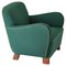 Elm & Fabric Model 1565 Lounge Chair from Fritz Hansen, 1940s 1