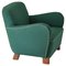 Elm & Fabric Model 1565 Lounge Chair from Fritz Hansen, 1940s, Image 1